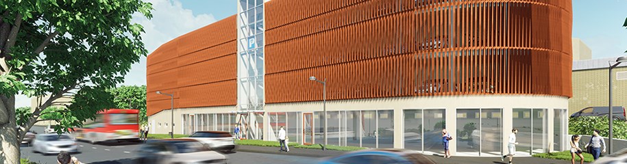 Image at https://www.stockholmparkering.se/siteassets/aktuellt/byggprojekt-bilder/parkeringshus-alvsjostaden_hero.jpg