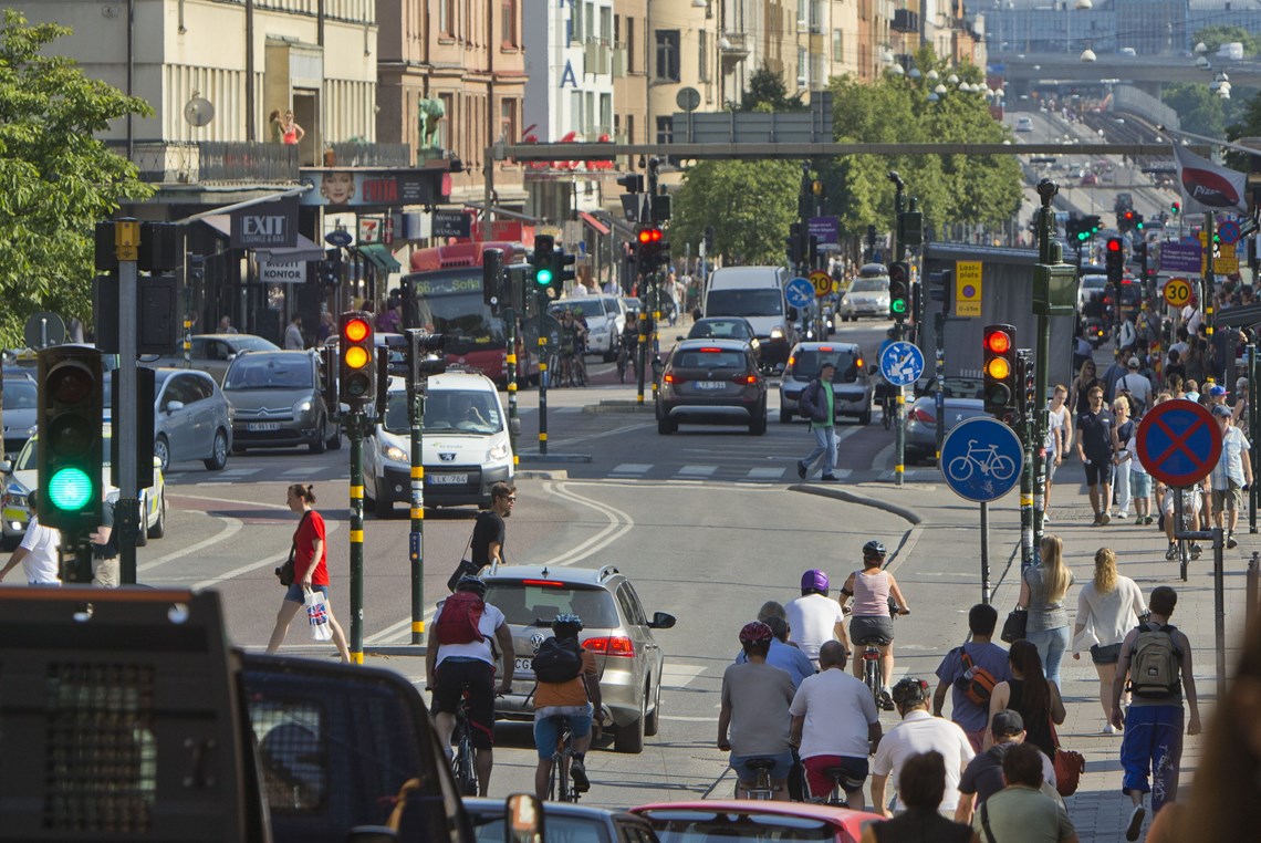 Götgatan i Stockholm - trafik