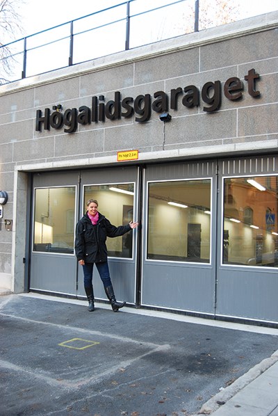 Entrén till Högalidsgaraget